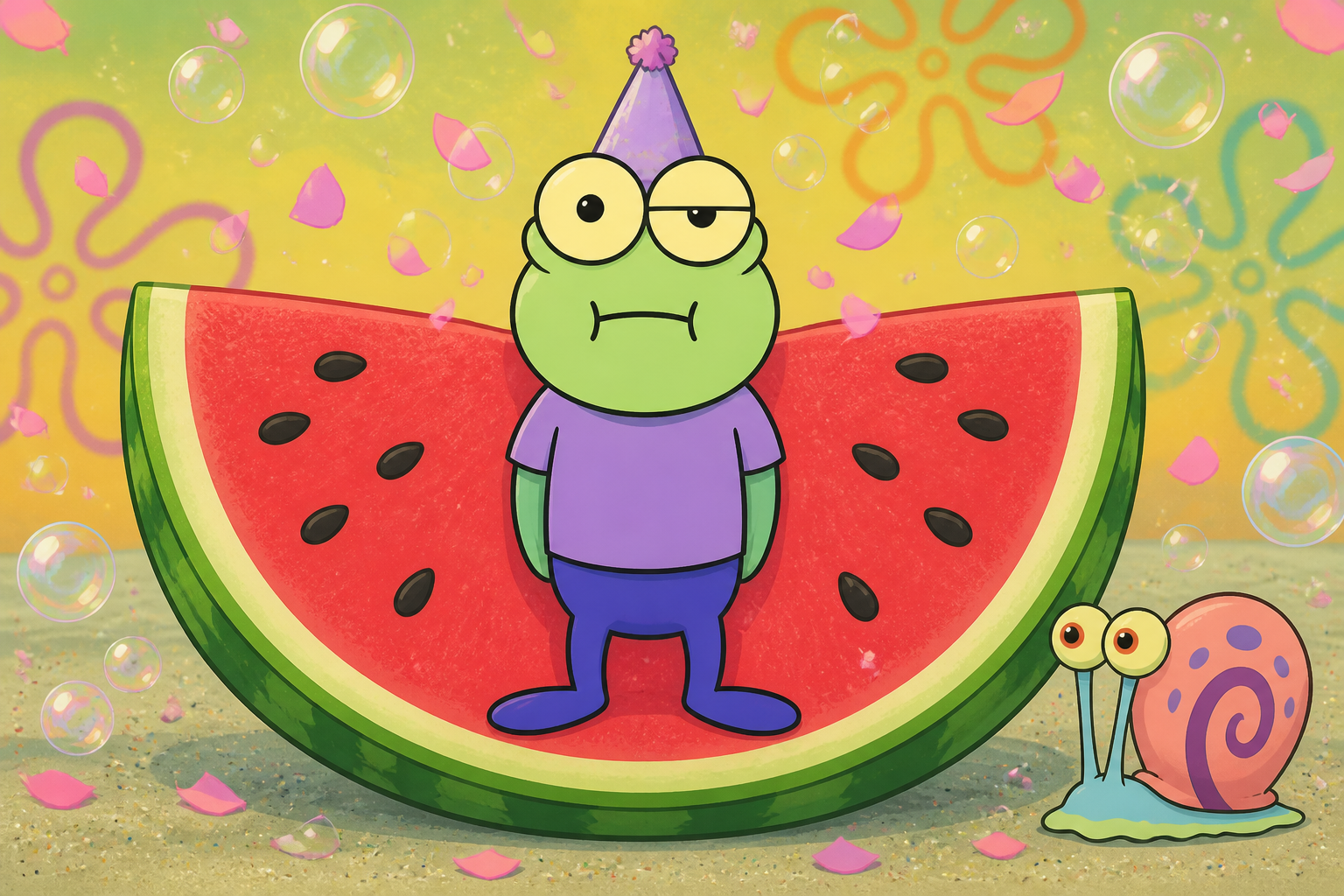 Hoopla watermelon throne